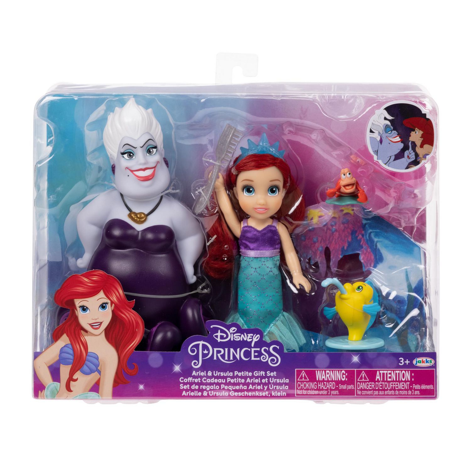 Disney Princess – Ensemble Cadeau Petite Ariel et Ursula 