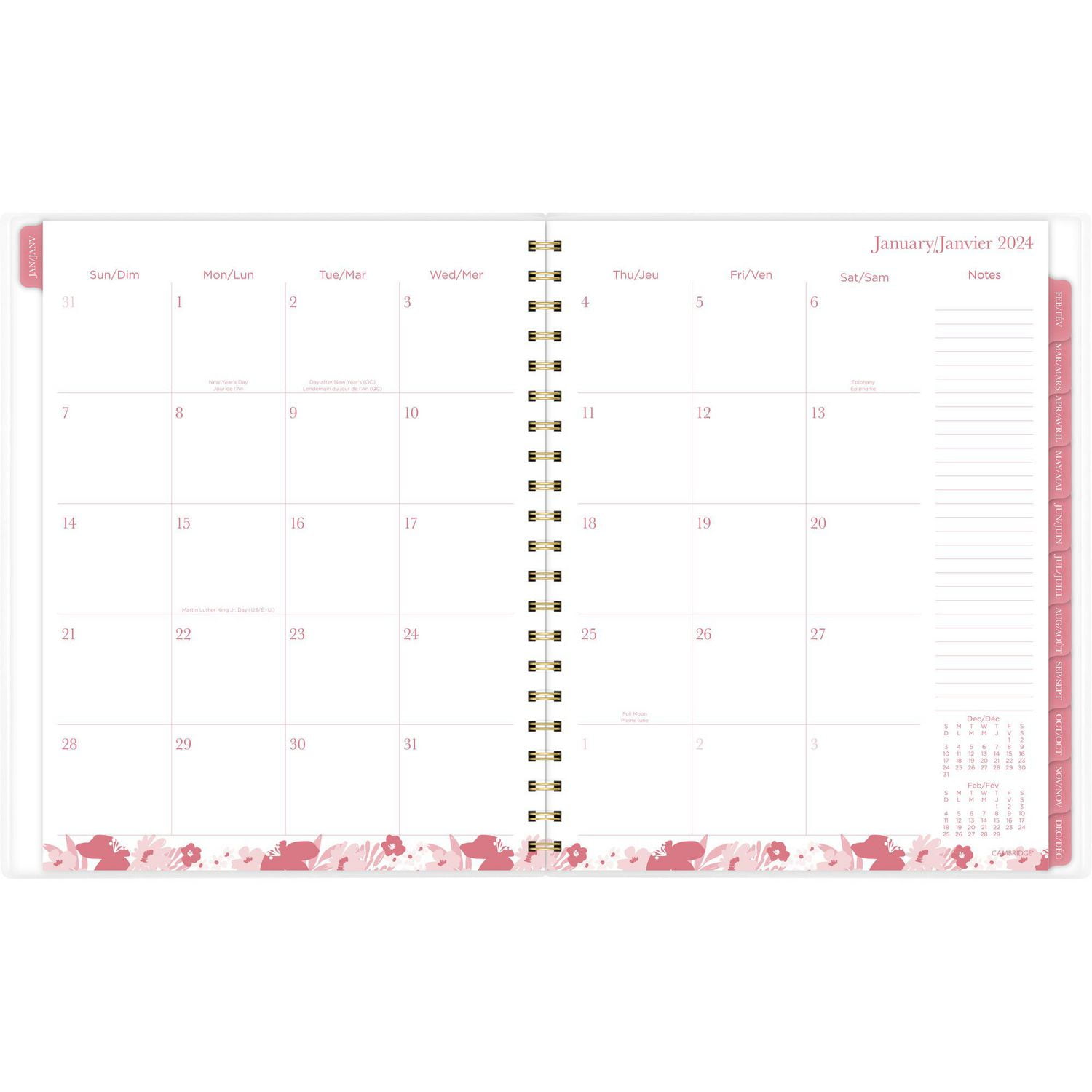 Cambridge® Large Weekly/Monthly Thicket Frosted Poly Planner