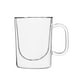 Safdie & Co. Mugs en verre de première qualité avec poignée, verres transparents à thé pour boissons chaudes/froides, design parfait pour l'americano, le cappuccino, le latte ou le macchiato, thé et boissons, 2 pièces – image 1 sur 3