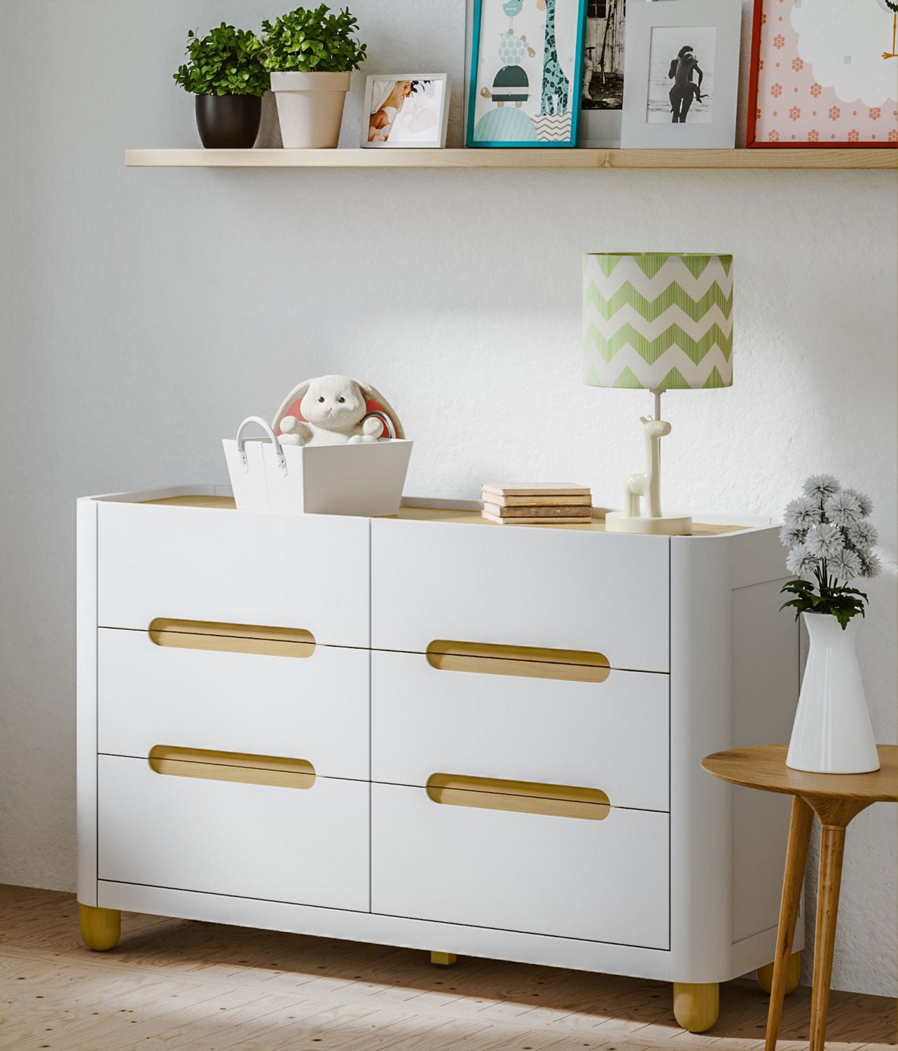 Storkcraft roland 6 store drawer dresser