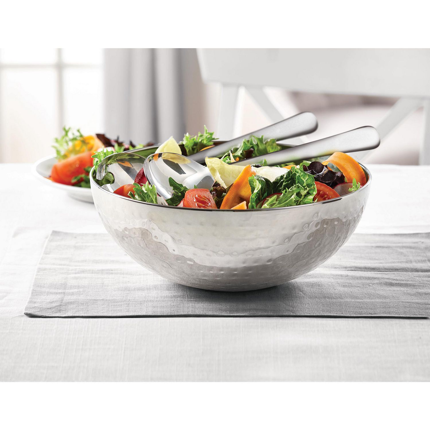 Safdie Co. Salad Bowl Round Hammered 3 Piece Set Walmart.ca