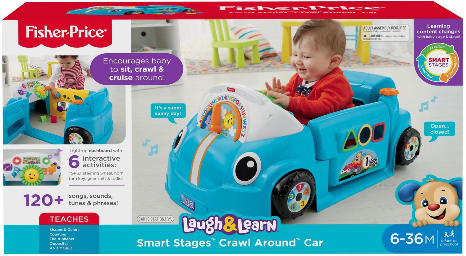 Crawl around shop car fisher price