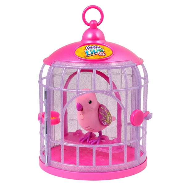 Jouet oiseau Jolie princesse et cage de Little Live Pets