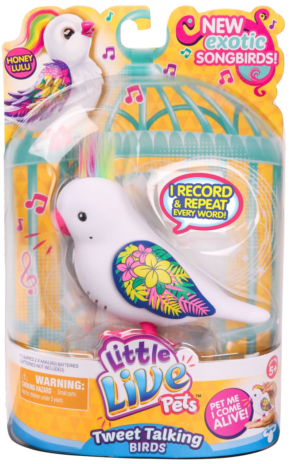 Little Live Pets Honey Lulu Tweet Talking Bird Pet Doll | Walmart Canada