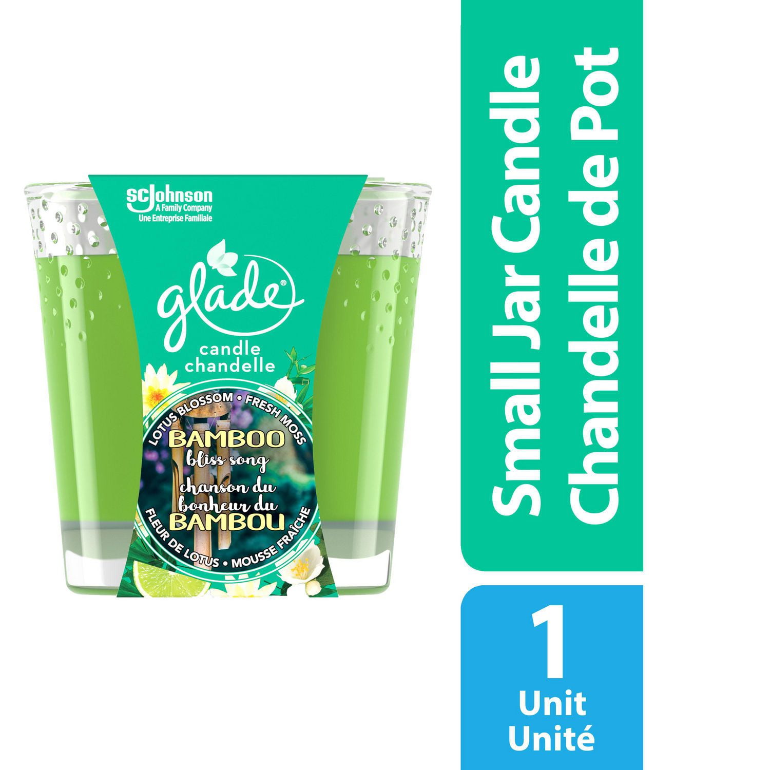 Glade Spring Scented Candle Air Freshener, Bamboo Bliss Song Walmart