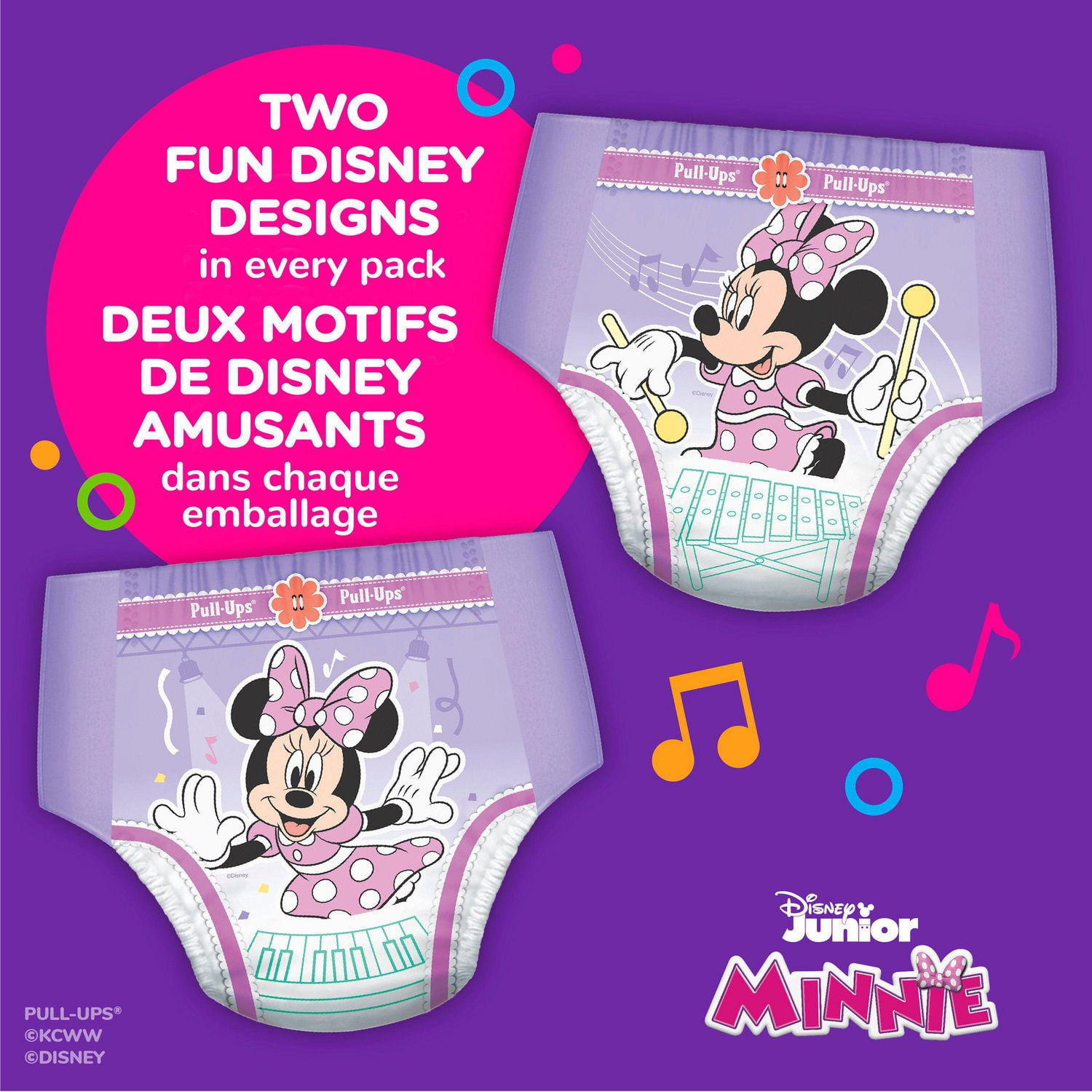 Sous-vêtements d’entraînement pour filles Pull-Ups, Emballage Giga