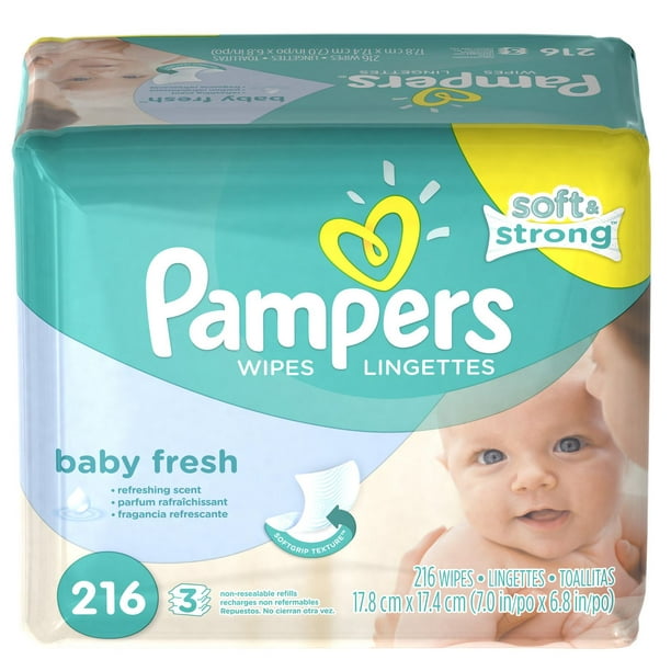 Lingettes pour bébés Baby Fresh de Pampers, paq. de 3
