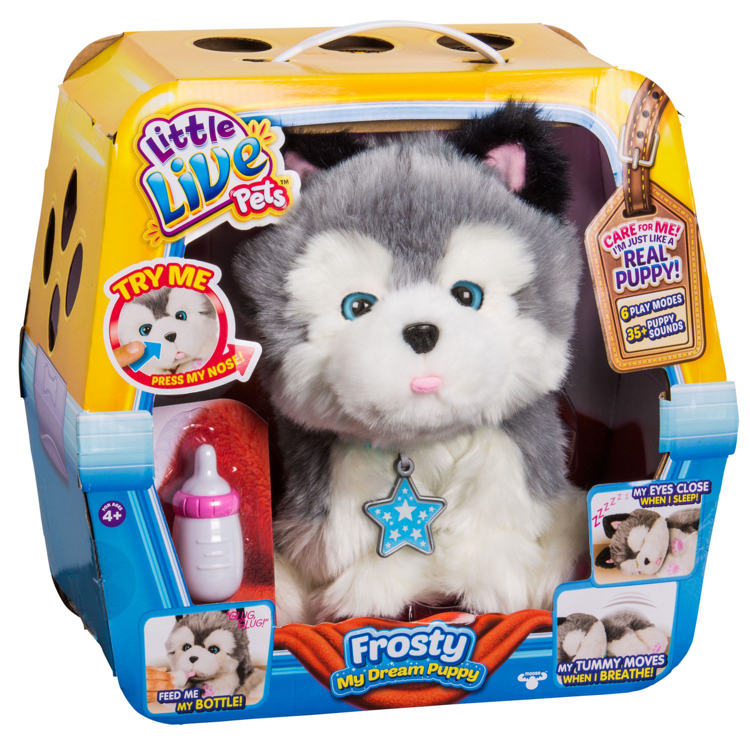 Little Live Pets My Dream Puppy Husky Frosty Pet Doll ...