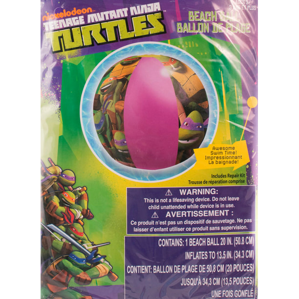 Ballon de plage de Teenage Mutant Ninja Turtles