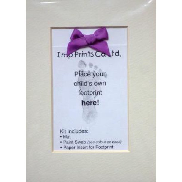 Trousse de cadre de carton avec ruban Imp Prints en violet