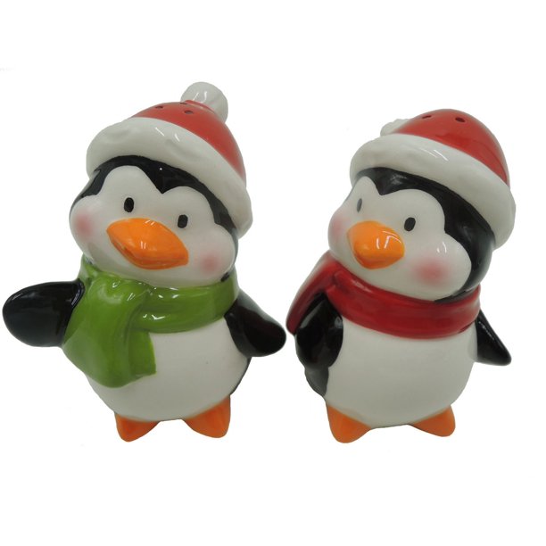 Salière et poivrière de Holiday Time - pingouin