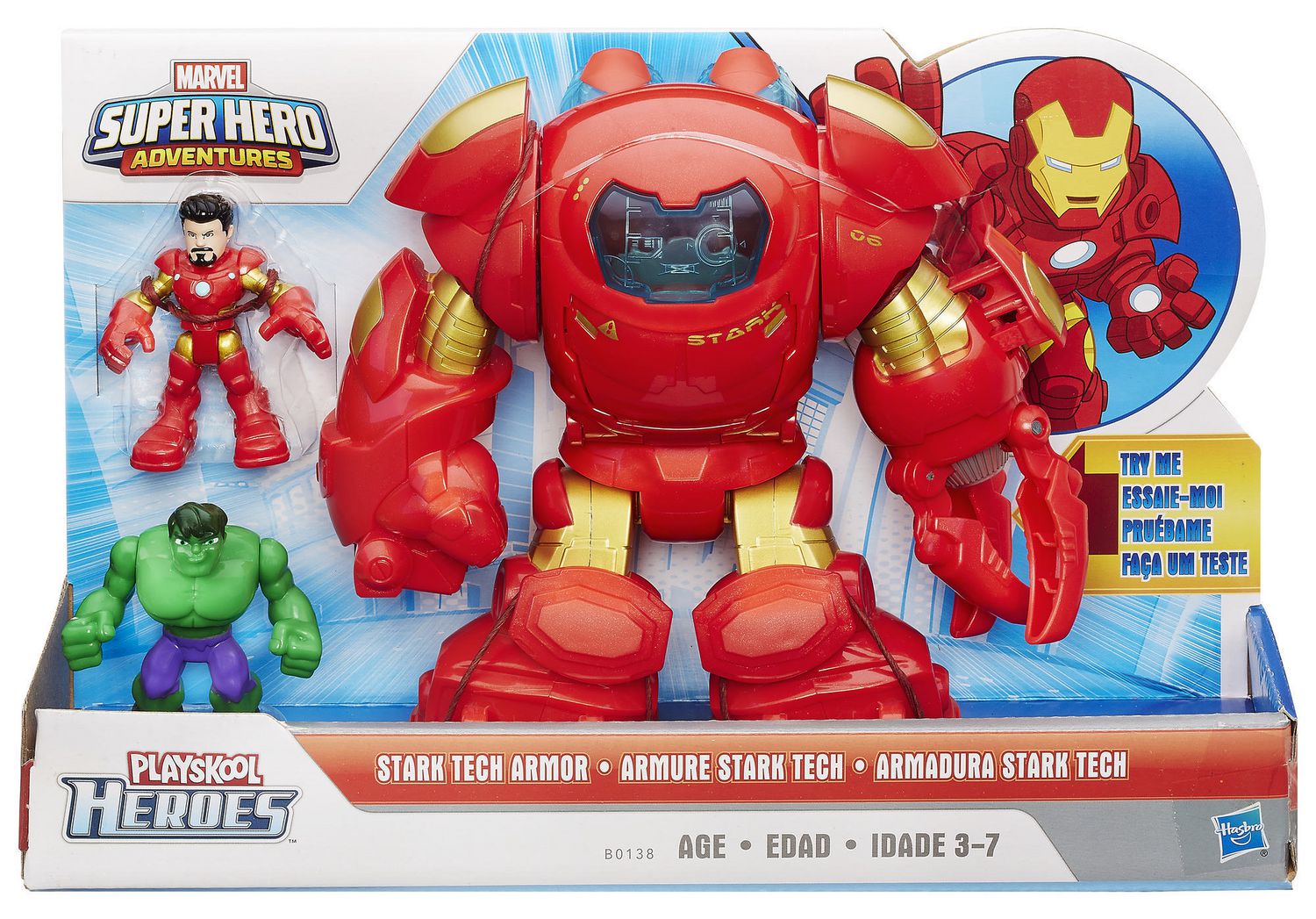 playskool heroes stark tech armor