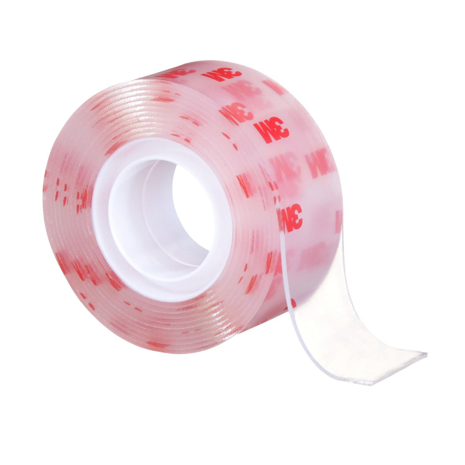 Scotch® Clear Double-Sided Mounting Tape 410S-ESF, 1 in x 60 in (2.54 cm x  1.52 m), Mounting squares 