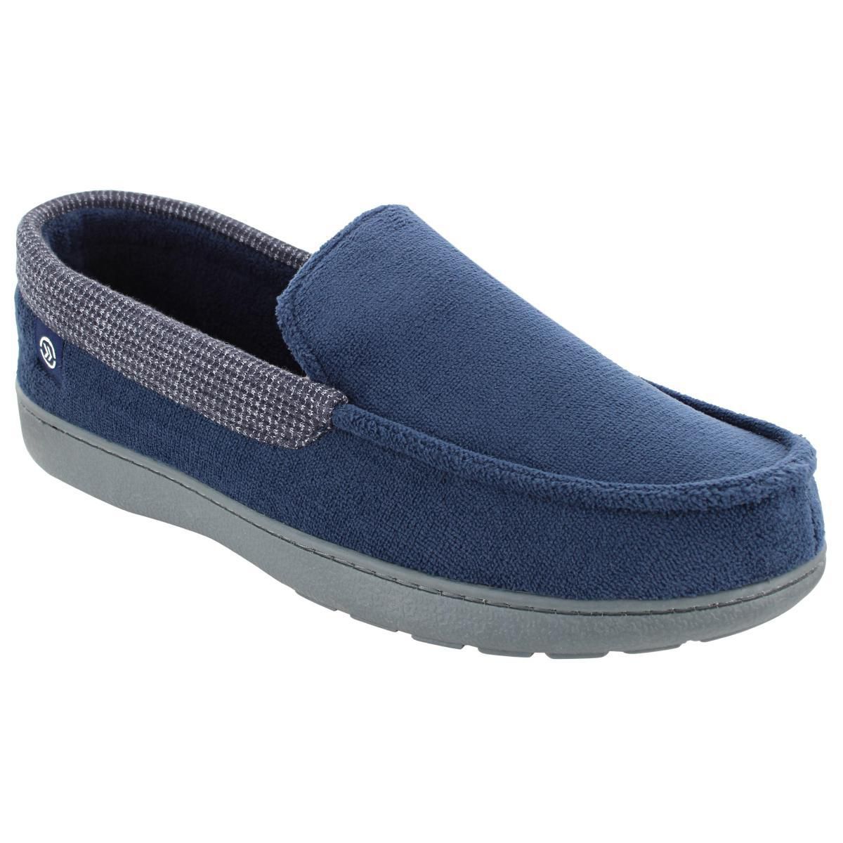 ISOsport by isotoner® Men's Gabe Microterry Moccasin Slipper | Walmart ...