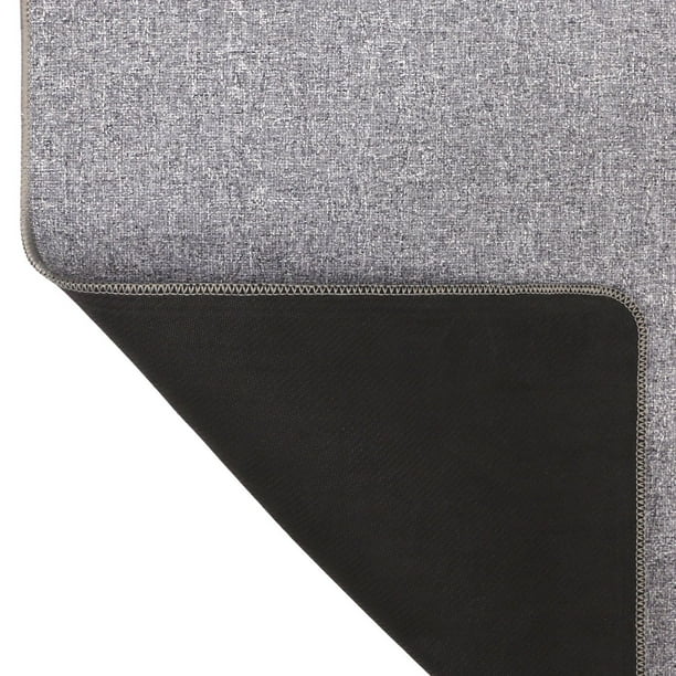 Tapis tissé plat de 2 pi x 5 pi, Wicklow, gris Tapis plat pour la cuisine  ou salle de bain. 