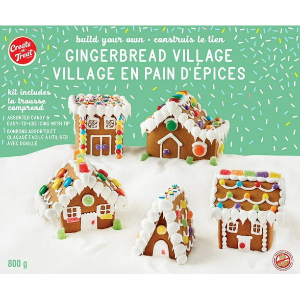 Lot de 2 kits de maison en pain d'épices de Noël faciles à faire – pas de  cuisson – avec glaçage et décorations – Pour toute la famille ! :  : Epicerie