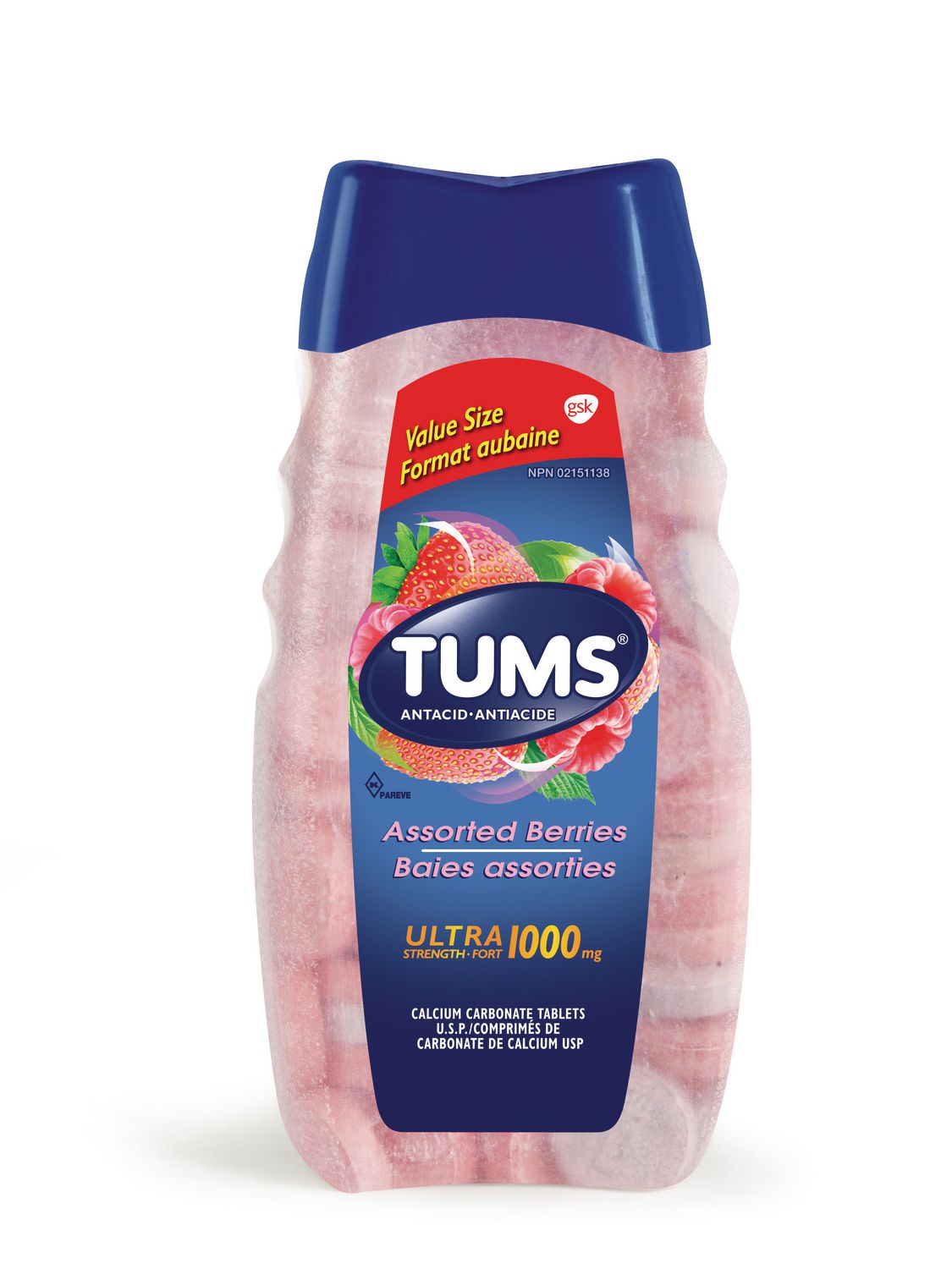 TUMS Ultra Fort Antiacide 1000mg