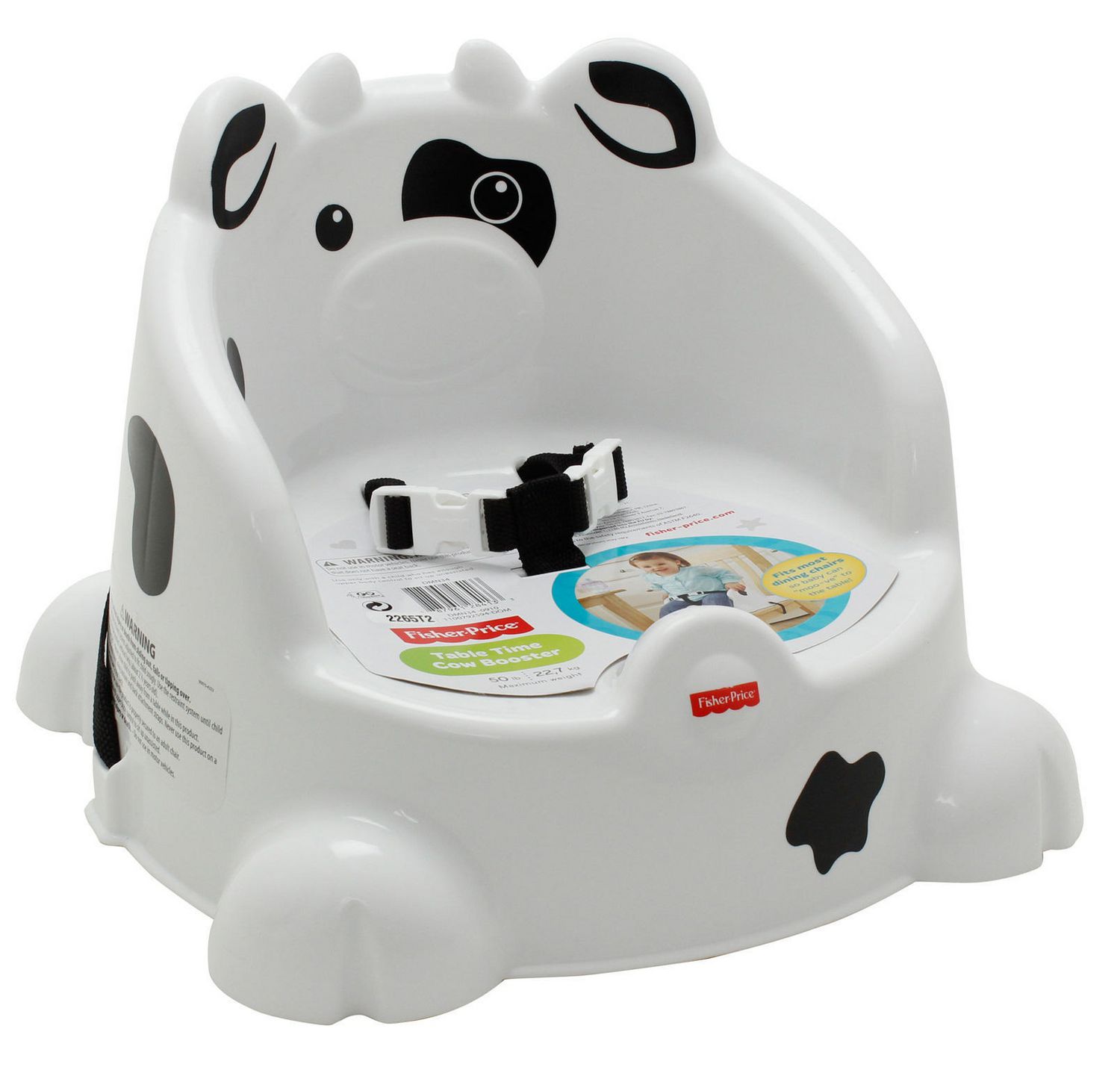 Fisher Price Baby Toddler Table Time Cow Adjustable Travel Booster Seat 