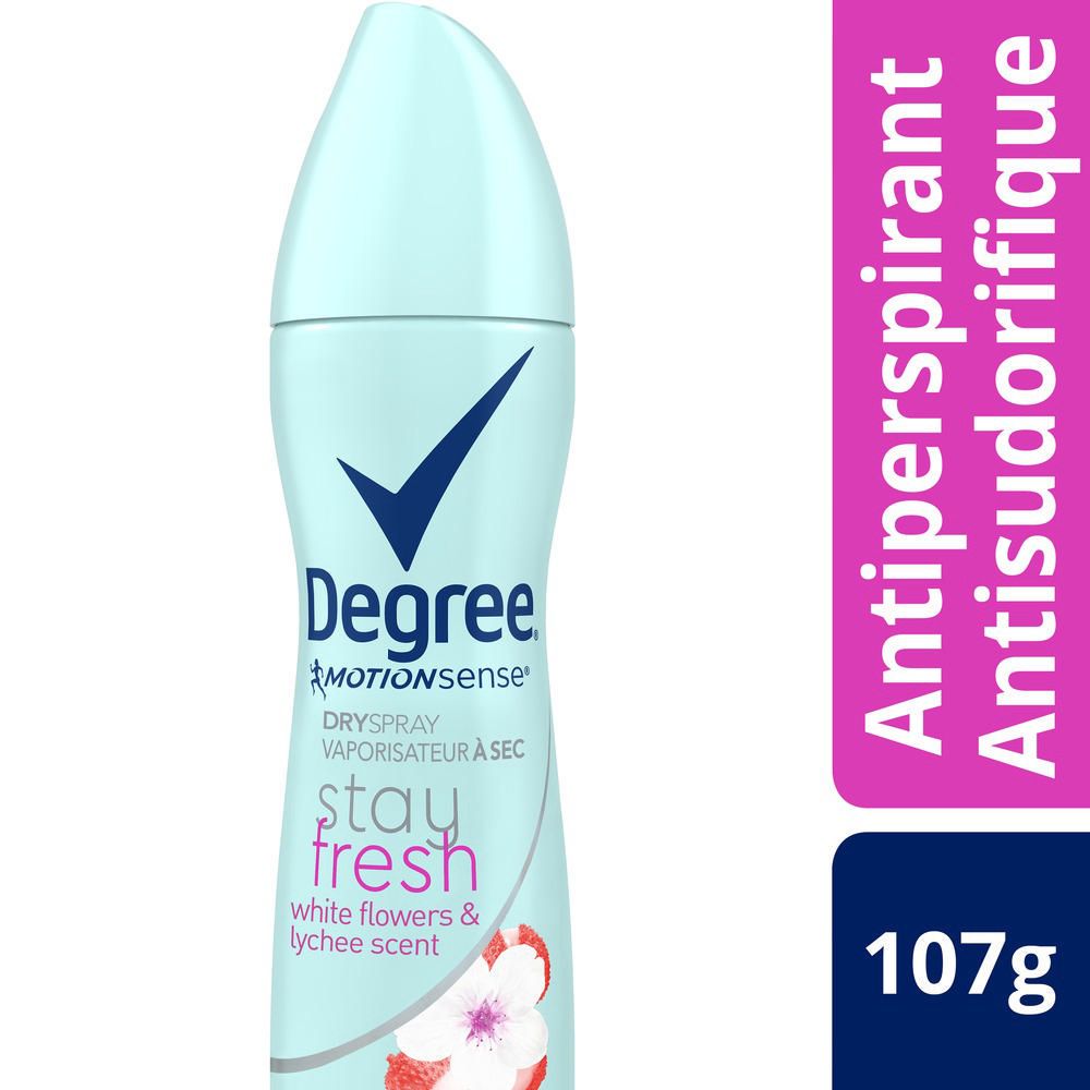 Degree for Women Antiperspirant Dry Spray Stay Fresh White Flowers