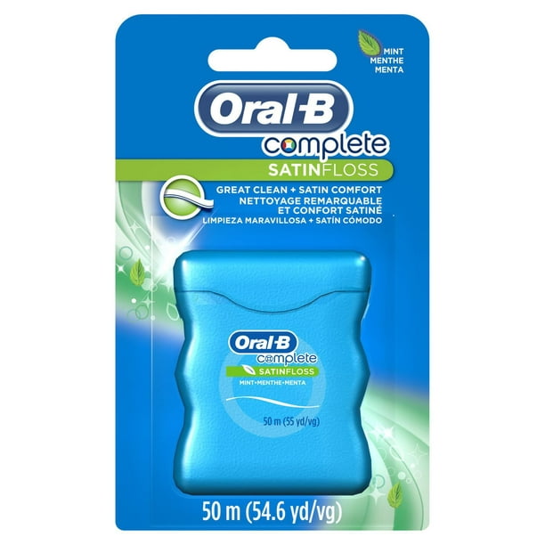 Soie dentaire Oral-B Complete SatinFloss, menthe 50 m