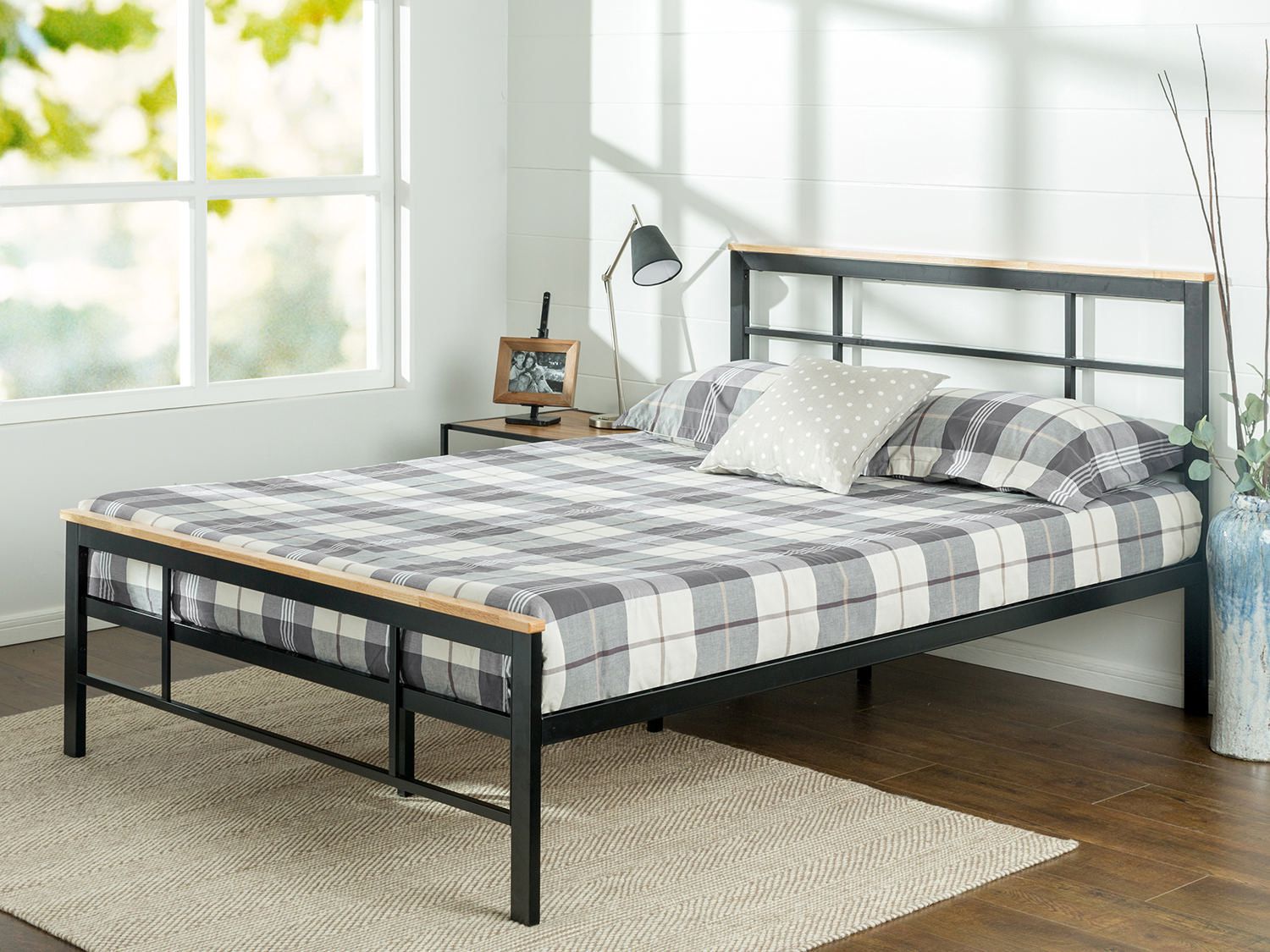 Zinus Urban Metal & Wood Platform Bed | Walmart Canada