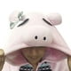 Pyjama grenouillère George pour femmes avec capuchon à motif de cochon – image 3 sur 3