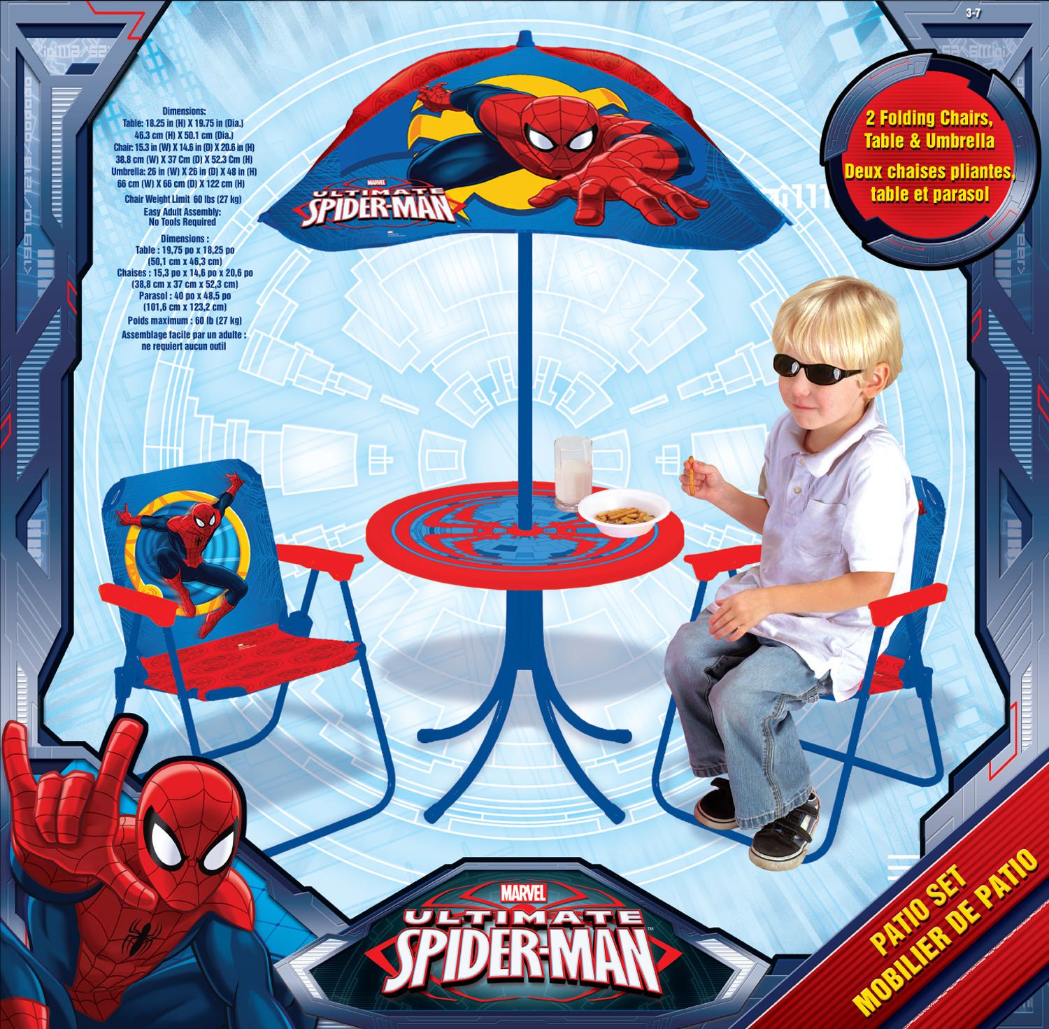 Ensemble table et chaises Spiderman - Marvel - Pour enfant à