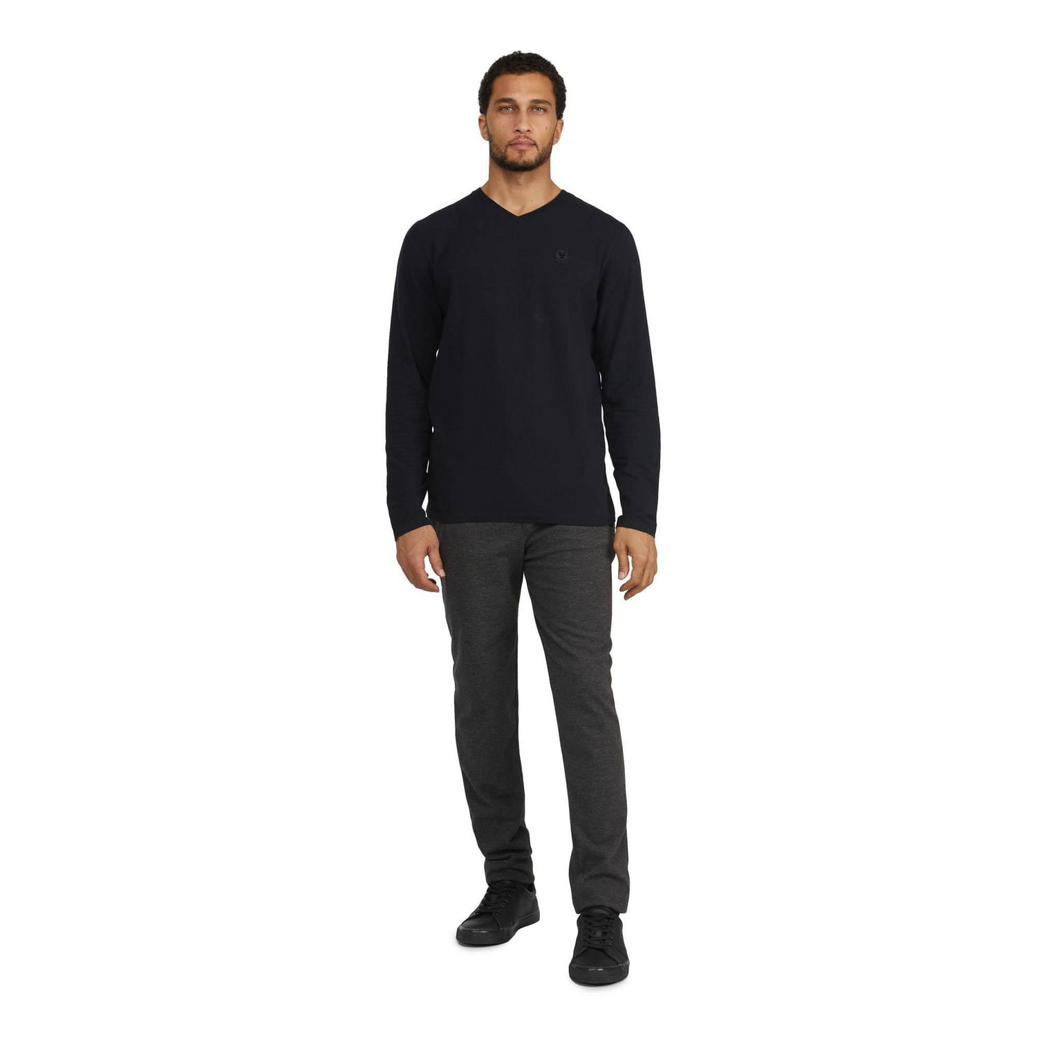 Pantalon de jogging en ponte brossé avec taille élastique pour hommes Mexx