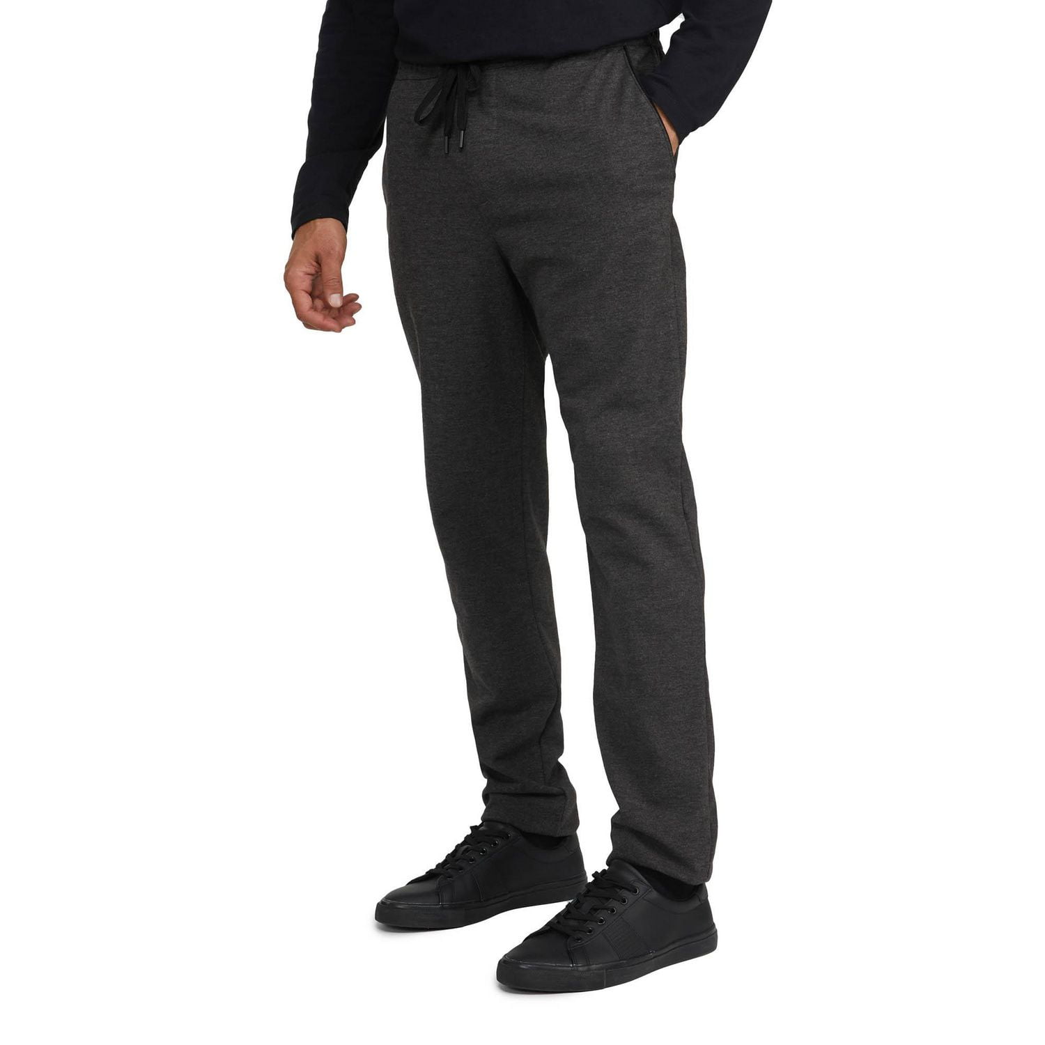 Pantalon de jogging en ponte brossé avec taille élastique pour hommes Mexx