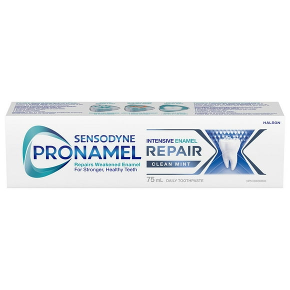 Sensodyne Pronamel Toothpaste for Enamel Care, Intensive Tooth Enamel Repair, Daily Fluoride Toothpaste, Clean Mint, 75ml, Clean Mint, 75ml