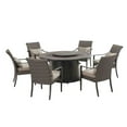 thumbnail image 2 of Sunjoy Dining Set with LP Fire Table Patio Furniture, 2 of 9