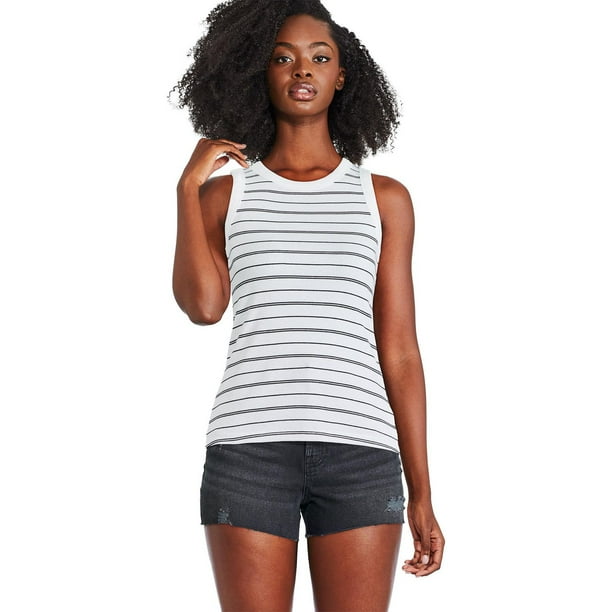 George Women's Printed Rib Tank, Sizes XS-XXL - Walmart.ca