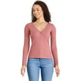 thumbnail image 1 of George Women's Long Sleeve Henley, 1 of 6