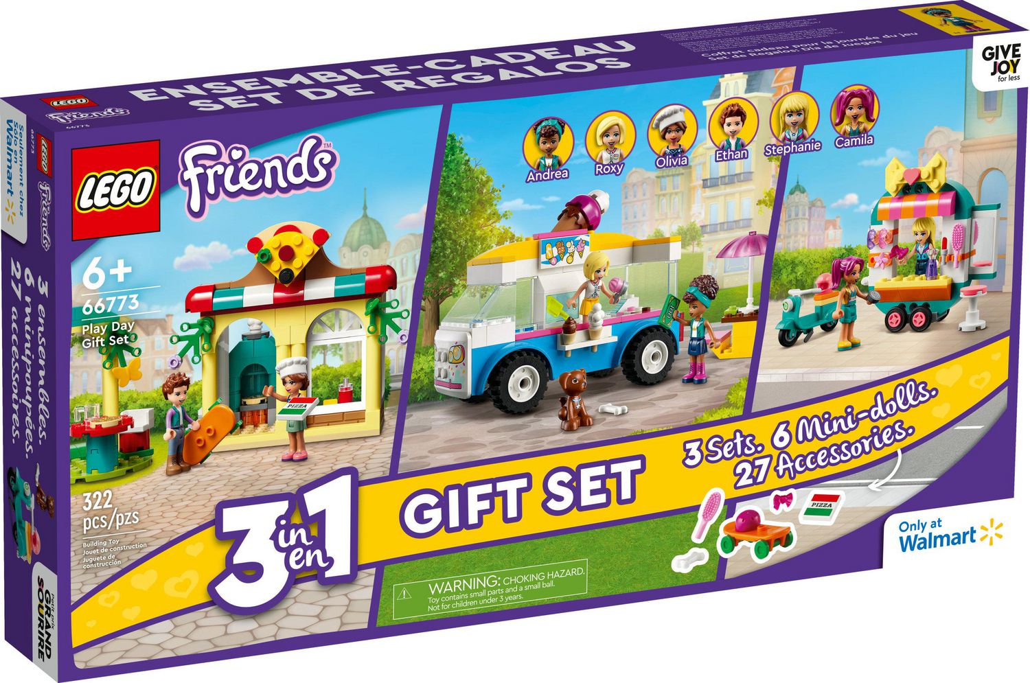 LEGO Friends Play Day Gift Set 66773, 3 in 1 Building Toy Set for