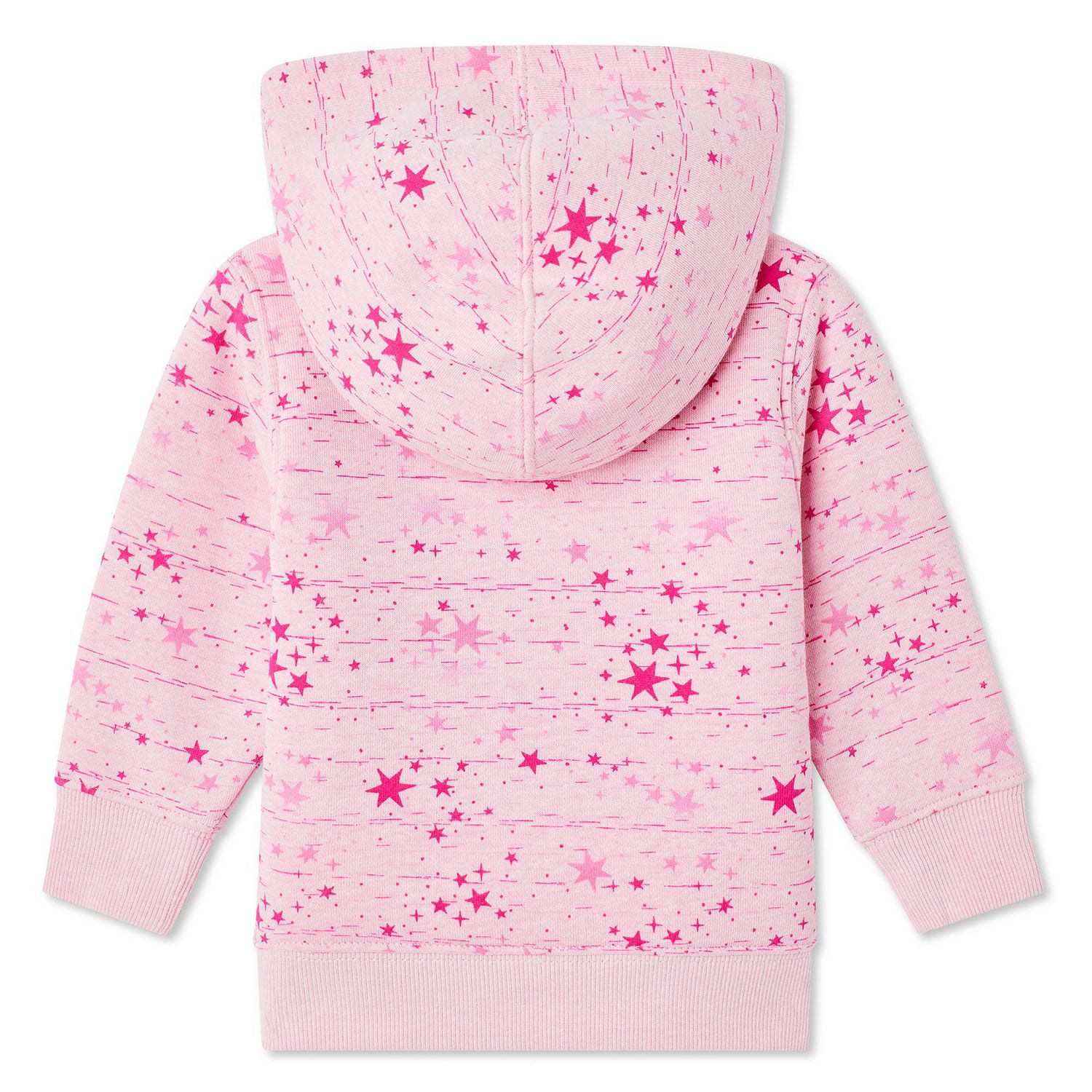 George Baby Girls Zip Up Printed Hoodie Walmart