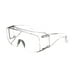Lunettes de protection portées par-dessus les lunettes d’ordonnance 47110H1-DC 3M(MC), monture transparente, verres transparents – image 3 sur 4