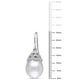 Boucles d'oreilles Miabella avec perles d'eau douce cultivées blanches rondes de 10,5 à 11 mm et diamants 0,1 ct poids total en or blanc 14 k – image 2 sur 3