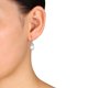 Boucles d'oreilles Miabella avec perles d'eau douce cultivées blanches rondes de 10,5 à 11 mm et diamants 0,1 ct poids total en or blanc 14 k – image 3 sur 3