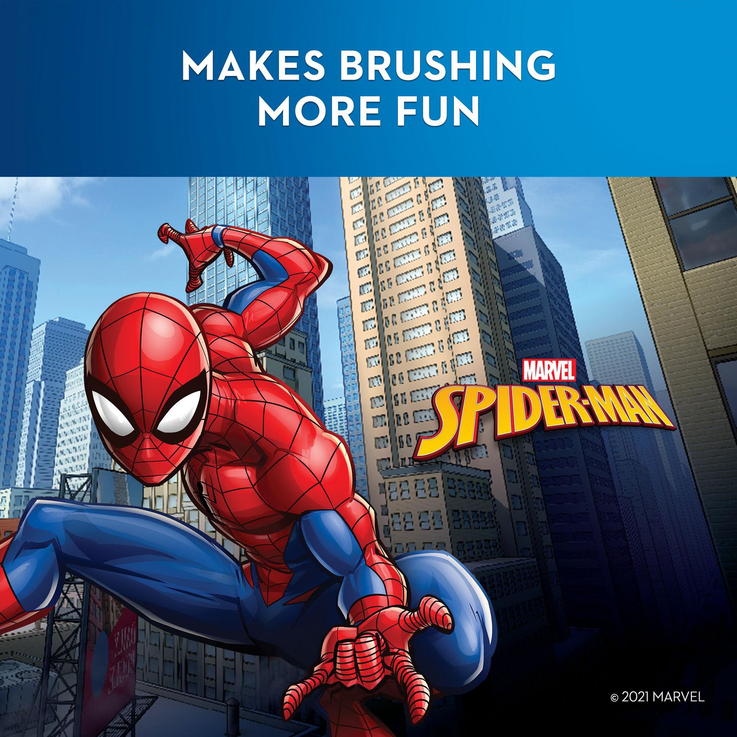 Oral-B Kids Electric Toothbrush featuring Marvel's Spiderman, for