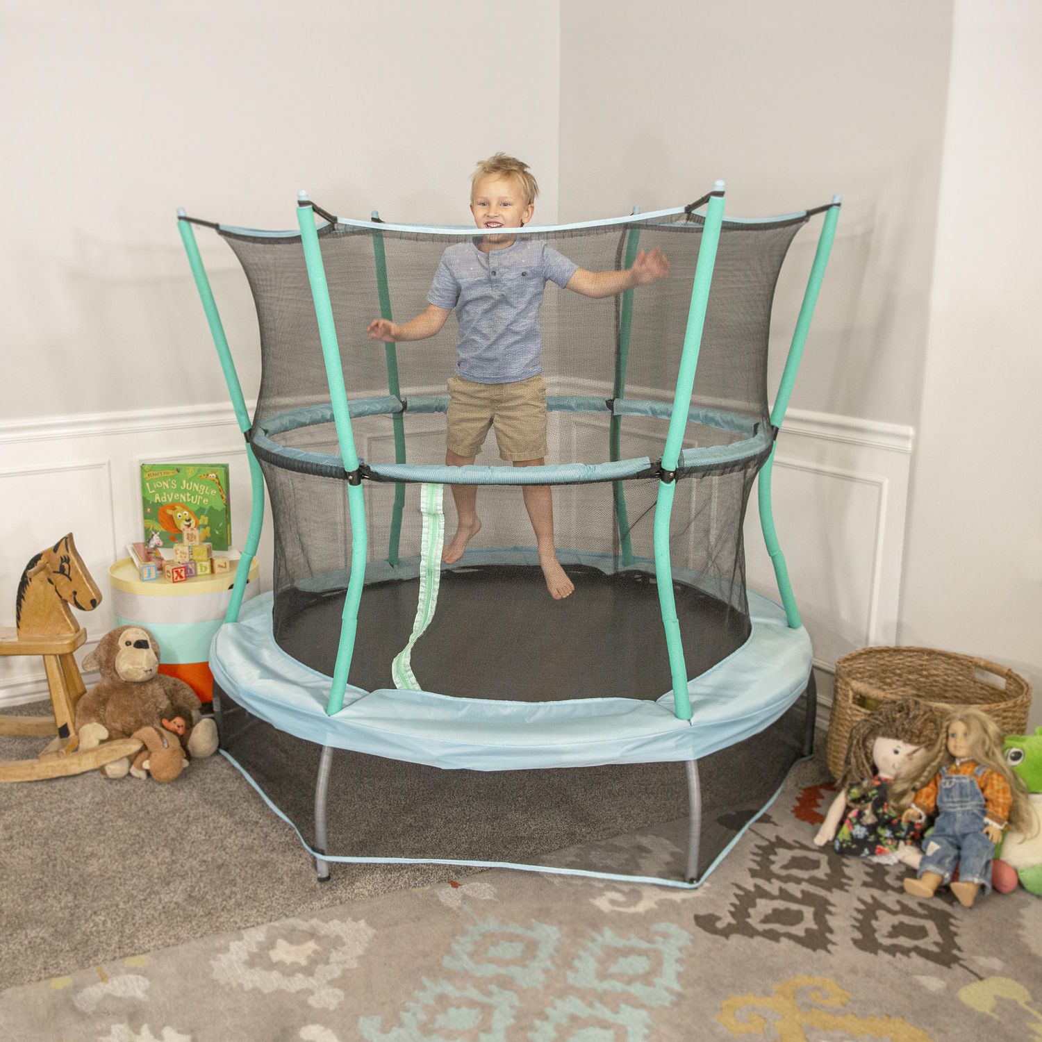 Skywalker Trampolines  55 Round Interactive Animal Mini Trampoline –  Skywalker Trampolines Canada