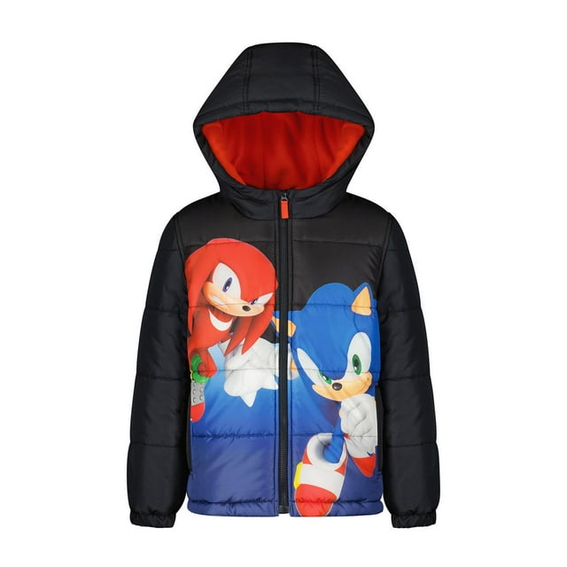 Sonic the Hedgehog Kid's Printed Midweight Puffer Jacket