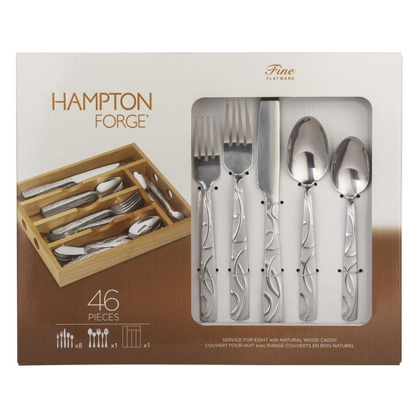 Ens. coutellerie Picasso Frosted de Hampton Forge