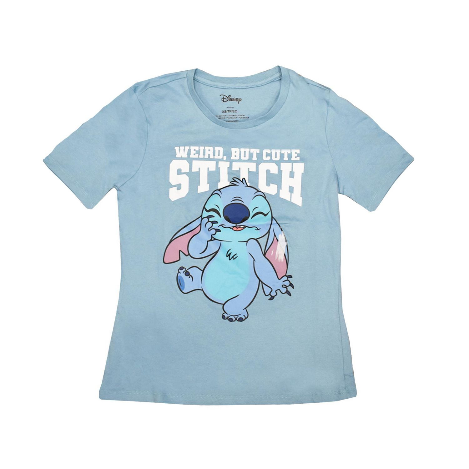Disney Ladies Stitch Cutie Short Sleeve T-Shirt