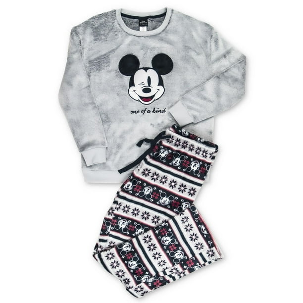Pyjama Mickey noir décontracté à manches courtes, nouvelle collection été,  ensemble 3 pièces pour femmes, service à domicile