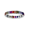 thumbnail image 1 of Charisma Sterling silver rainbow cz ring, 1 of 1