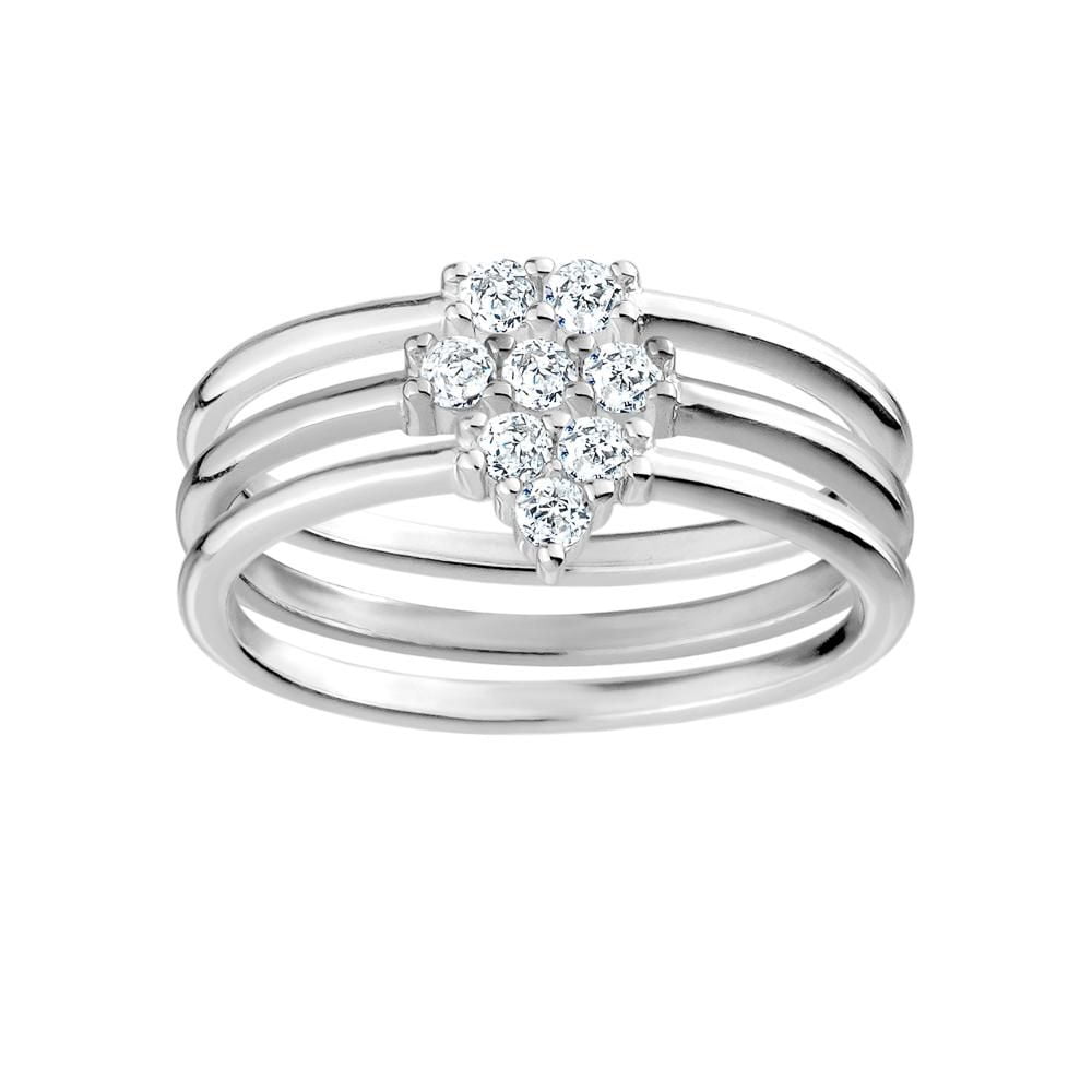 Bagues empilables en argent sterling Charisma