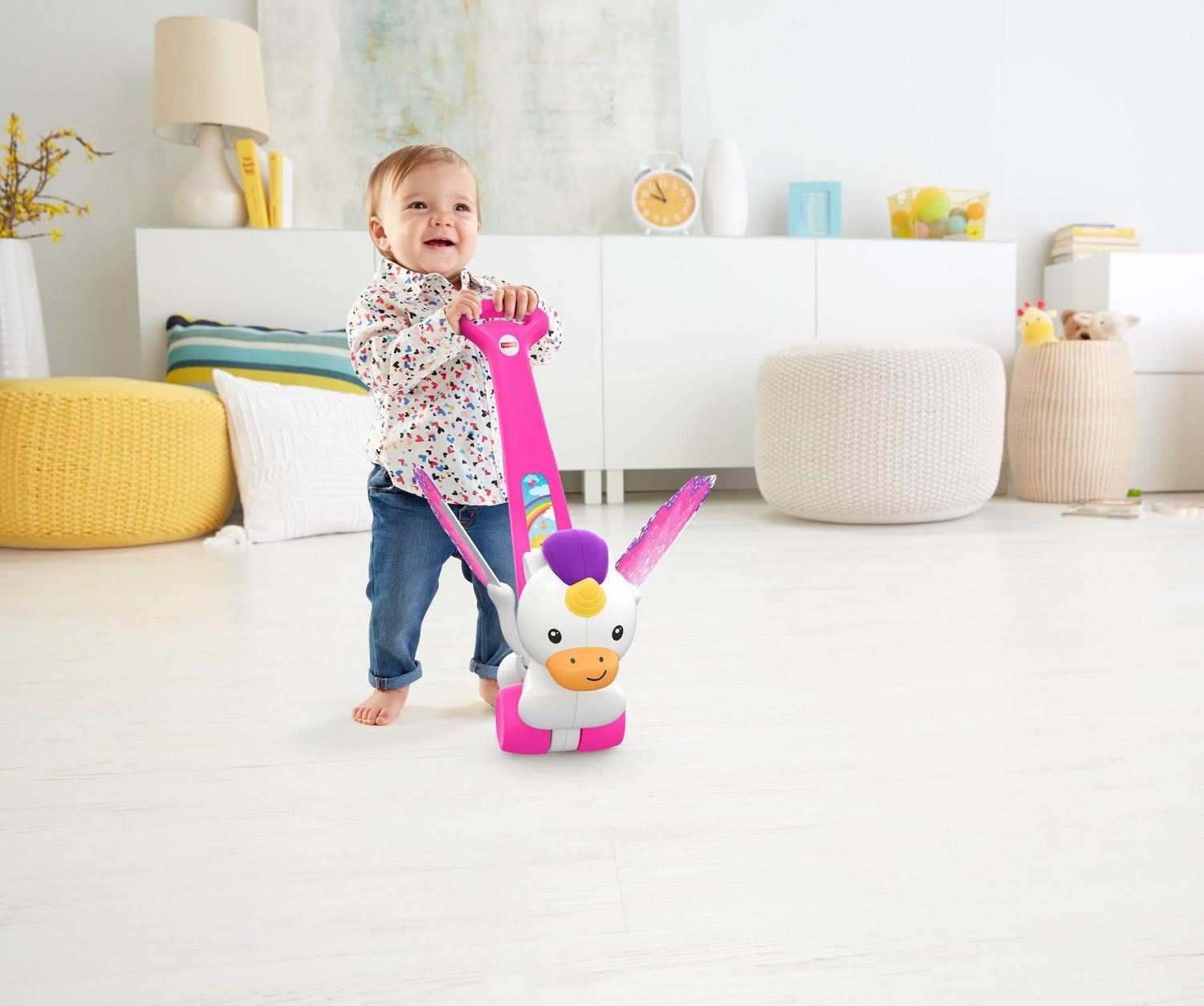 Fisher price unicorn ride on sales