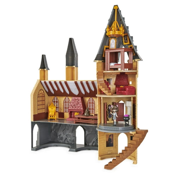 Wizarding World, Magical Minis, Château de Hogwarts avec 12 accessoires,  effets lumineux et sonores et poupée Hermione exclusive, jouets pour les  enfants à partir de 5 ans 