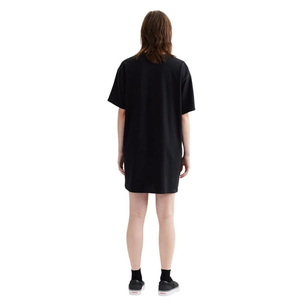 AIRWALK WOMEN'S TEE SHIRT DRESS IN BLACK 