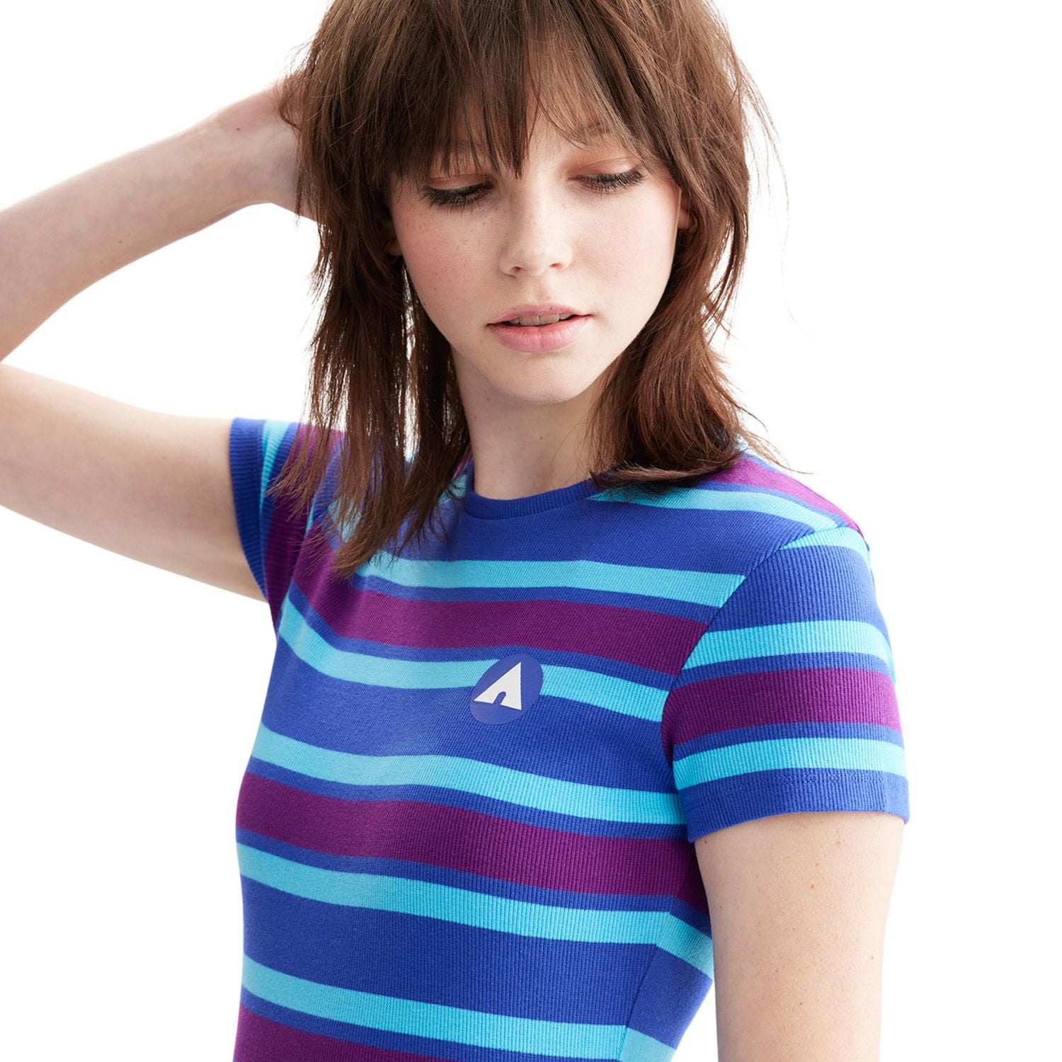 AIRWALK FEMME ROBE CÔTELÉE RAYÉE